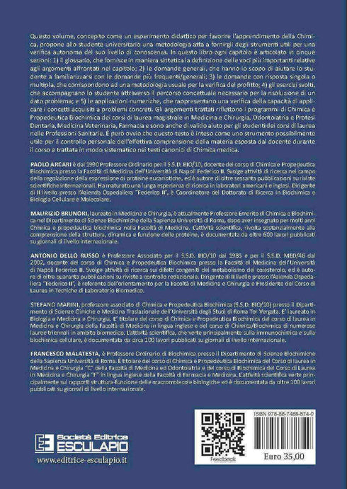 ARCARI BRUNORI DELLO RUSSO MARINI MALATESTA - Chimica Medica Guida all'Autovalutazione